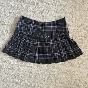 Plaid Pleated Skirt